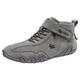Casual Shoes Men's Sporty Trainers Black Leather Sports Shoes Comfortable Men's Shoes Lightweight Breathable Hiking Shoes Non-Slip Waterproof 44 Jogging Shoes Orthopaedic Shoes, gray, 7 UK