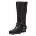 Bronx Trig-Ger Harness Leather Women's Black Boots - UK 6