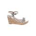 Unisa Wedges: Silver Shoes - Women's Size 8 - Open Toe