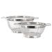 Oster Baldwyn 2 Piece 11 inch & 8.75 Inch Round Mesh Colander Set Stainless Steel/Metal in Gray | 8 H x 14 W in | Wayfair 950121307M