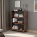 RARLON Simple Log Bookcase Modern Storage Shelf Shelves Bookcase Wood in Brown/Green | 48.1 H x 35.4 W x 11.8 D in | Wayfair 04YQ38NCVTC2X3P9
