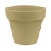 Vondom Maceta Resin Pot Planter Resin/Plastic in Brown | 16 H x 19.75 W x 19.75 D in | Wayfair 40150A-BEIGE