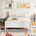 Red Barrel Studio® Litcy Platform Bed Wood in Gray/White | 35.4 H x 82.3 W x 57 D in | Wayfair 3116911F13274288AB6F03C510E9F66D