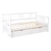 Red Barrel Studio® Liyara Platform Storage Bed Wood in White | 35.4 H x 78.2 W x 42.3 D in | Wayfair BD1E8CFA90CE4489A026CB9029120F07