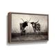 Union Rustic Texas Longhorns Crop by Debra VanSwearingen - Print on Canvas Canvas, Faux Fur in Black | 16 H x 24 W x 2 D in | Wayfair