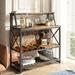 17 Stories Bar Table w/ Storage Coffee Bar Cabinets For Liquor & Glasses | 41.93 H x 39.37 W x 15.75 D in | Wayfair