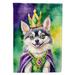 Caroline's Treasures Double Sided 28" H x 40" W Polyester Mardi Gras House Flag | 28 H x 40 W in | Wayfair DAC4717CHF