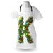 The Holiday Aisle® Letter K Apron Unisex, Tree Font Xmas Initial, Adult Size, Multicolor, Polyester | Wayfair 357A570AF33F4DD18E9B7DFBA1D9A710