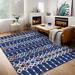 Blue/White 84 x 60 x 0.15 in Area Rug - Union Rustic Klodian Southwestern Machine Woven Area Rug in | 84 H x 60 W x 0.15 D in | Wayfair