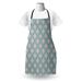 East Urban Home Pearls Apron Unisex, Symmetric Sailot Knot, Adult Size, Pale Slate Blue Tan, Polyester in Gray | Wayfair