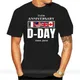 D-Day rhum atterrissage 75th travailleurs Fostiendra c Feel T-Shirt noir S-3Xl marque mode Tee Shirt