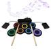 Dazzduo Electronic drum Set Portable Drum Drumsticks Birthday Musical Drum Pads Pedals Drumsticks Pad Drum Set Birthday Musical Pad Drum Pad Kit Portable Drum Pad 7 Pads Pedals Drum Set Portable