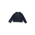 7 For All Mankind Denim Jacket: Blue Solid Jackets & Outerwear - Size 4Toddler