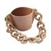 Wovilon Coffee Cups Chain Portable Coffee Cup Cover Leather Beverage Handbag Heat Insulation Hot Separation Cup Cover Hanging Portable