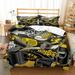 Graffiti wall painting outdoor art series 3D digital printing quilt cover 3-piece set