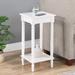 French Country Kim End Table with Shelf