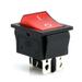 ROZYARD KCD4 Boat Rocker Switch Hull Shape On/Off Position 4 Pin Miniature Switch