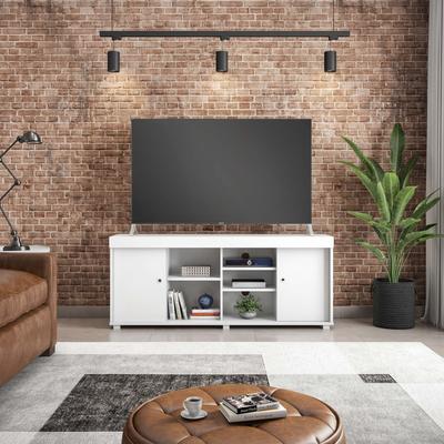 TV stand for 65" TV with Storage - 63" - White