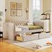 79.8"W Twin Upholstered Daybed Sofa Bed Bed Frame with 2 Drawers for Bedroom Guest Room