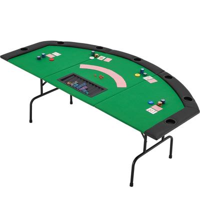 AVAWING 7 Players Folding Poker Table Casino Leisure