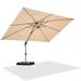 PURPLE LEAF 9 x 11 ft Patio Cantilever Umbrella Adjustable Offset Umbrella