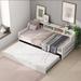 Twin Size Solid Wood DayBed with Pop up Trundle and Storage Shelves
