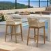 PURPLE LEAF Outdoor Dining Chairs Set of 2 Patio Bar Stools