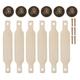 6Pcs Drawer Pulls for Cabinet Dresser- Genuine Full- Grain Brown Pulls- Great for Kitchen Cabinet Handles Handle for Cupboard Drawers