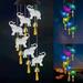 WSBDENLK Solar Lights Elephants Wind Chimes Outdoor Gifts for Mom/Grandmother/Wife/Daughter/Sister/Aunt/Grandmother/Women Outdoor Decoration for Mother Solar Garden Lights Clearance