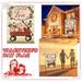 Special Offer! Valentine s Day Gift WGOUP Valentines Day Garden Flag Valentine House Flags Love Hearts Tree Red Truck With Rose Flowers Flags Valentines Day Decorations