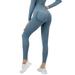 Prolriy Workout Leggings for Women Training Drying Quick Fitness Yoga Pants Sports Hips Pants Running Pants Lifting Gym Leggings for Women Tummy Control Compression Yoga Pants Women Blue L