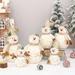 GROFRY Snowman Doll Plush Pine Decor Cute Shape Increased Holiday Spirit White Christmas Snowman Toy Gifts for Home