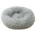 FNOCHY WINTER Calming Dog Beds for Small Medium Large Dogs - Round Donut Machine Washable Dog Bed Anti-Slip Faux Fur Fluffy Donut Cuddler Cat Bed Multiple Sizes XS-XXL