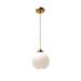 Aspen Creative 61153-11 Adjustable Indoor Pendant 1 Light Frosted & Opal Globe