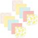 Hudson Baby Infant Girl Flannel Cotton Washcloths Lemon Daisy 10 Pack One Size