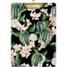 Coolnut Cactus Cacti Rose Orchid Flower Floral Clipboards for Kids Student Women Men Letter Size Plastic Low Profile Clip 9 x 12.5 in