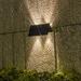 WSBDENLK Outdoor Solar Ambient Wash Wall Lights Surround Wall Patio Spotlights Water Proof Decorative Up and Down Glowing Spotlights Wall Solar Wall Lights Solar Garden Lights Clearance