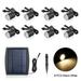 Shinysix Solar lamp suit Solar Paths Lamp 3.2V 0.2W 8PCS LED Floor Warm Paths Lamp LED Solar Deck IP65 Waterproof Solar 0.2W 8PCS Solar Floor Warm White Lamp LED Floor Solar Deck IP65