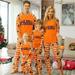 2 PC Family Matching Sets Kids Toddler Halloween Costumes Festivel Graphic Letters Loungewear Halloween Pajamas Casual Printed Long Sleeve Tops with Bottom Outfits Orange qILAKOG Size 10-11 Years