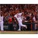 Mike Trout Los Angeles Angels Autographed 16" x 20" Rounding Bases Photograph