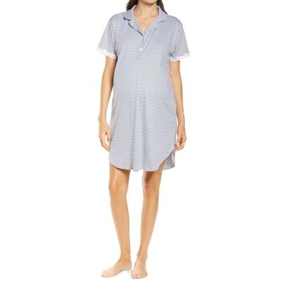 Ashley Maternity/nursing Nightshirt - Blue - Belabumbum Nightwear