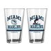 Miami Marlins 16oz. Pint Glass Two Pack