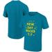 Men's Ripple Junction Turquoise The New Day Rock And Roll Graphic T-Shirt