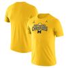 Men's Jordan Brand Maize Michigan Wolverines College Football Playoff 2023 National Champions Legend Performance T-Shirt