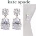 Kate Spade Jewelry | Kate Spade Double Drop Crystal Earrings In Silver | Color: Silver | Size: Os