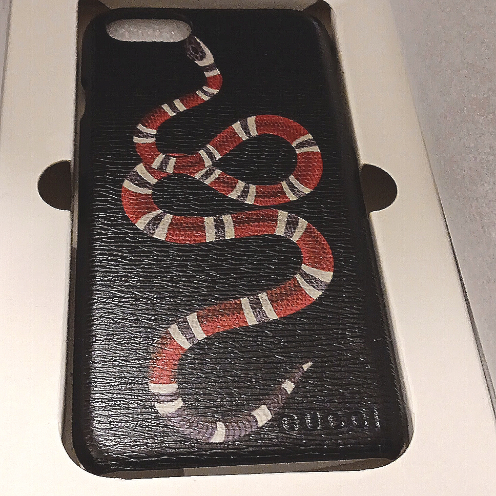 Gucci Cell Phones & Accessories | Gucci Ling Snake Iphone Nib Phone 7 Case | Color: Brown/Cream | Size: Os