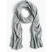 J. Crew Accessories | J Crew 100% Cashmere Ribbed Scarf In Everyday Cashmere In Grey | Color: Gray/Silver | Size: Os