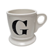 Anthropologie Dining | Anthropologie G Monogrammed Coffee Tea Mug White Ceramic Anthro | Color: Black/White | Size: Os