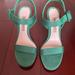 Zara Shoes | Green Zara Heels | Color: Green | Size: 7