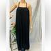 Free People Dresses | Free People Beach Under The Stars Sweater Midi Dress Size L ,Black | Color: Black | Size: L